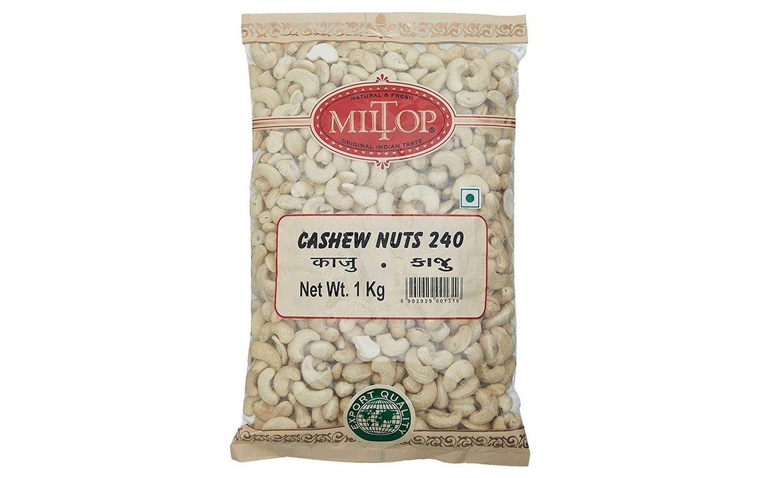 Miltop Cashew Nuts 240    Pack  1 kilogram